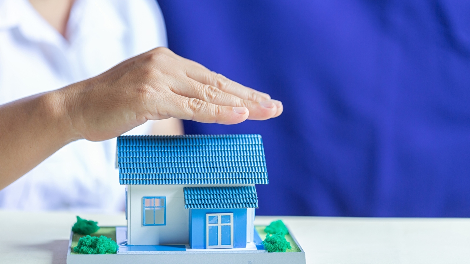 Protect Your House. The concept of Protection and property insurance.